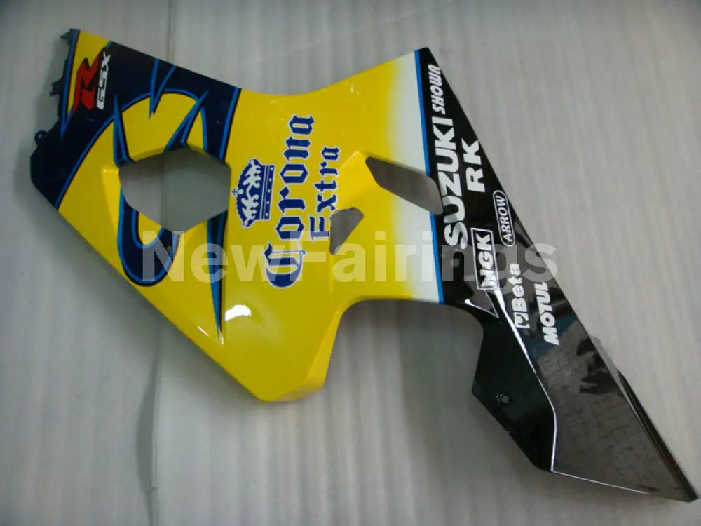 Yellow and Blue Corona - GSX-R600 04-05 Fairing Kit