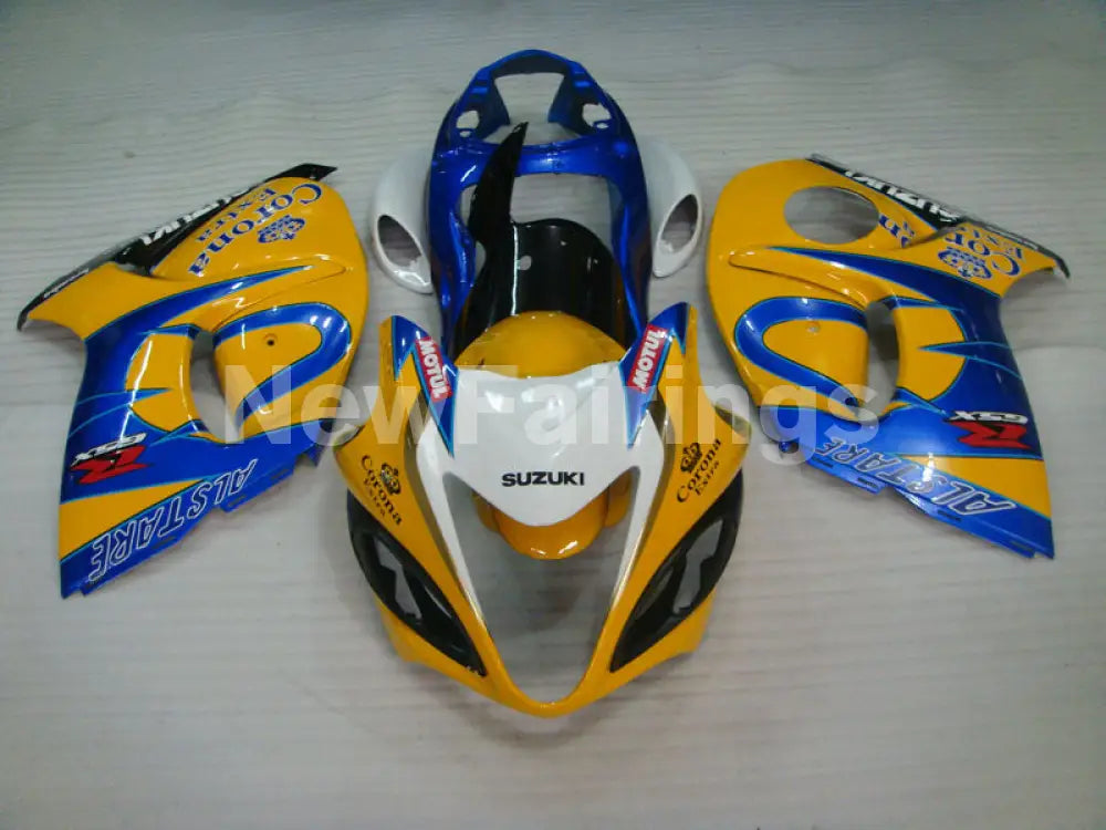 Yellow and Blue Corona - GSX1300R Hayabusa 08-20 Fairing Kit