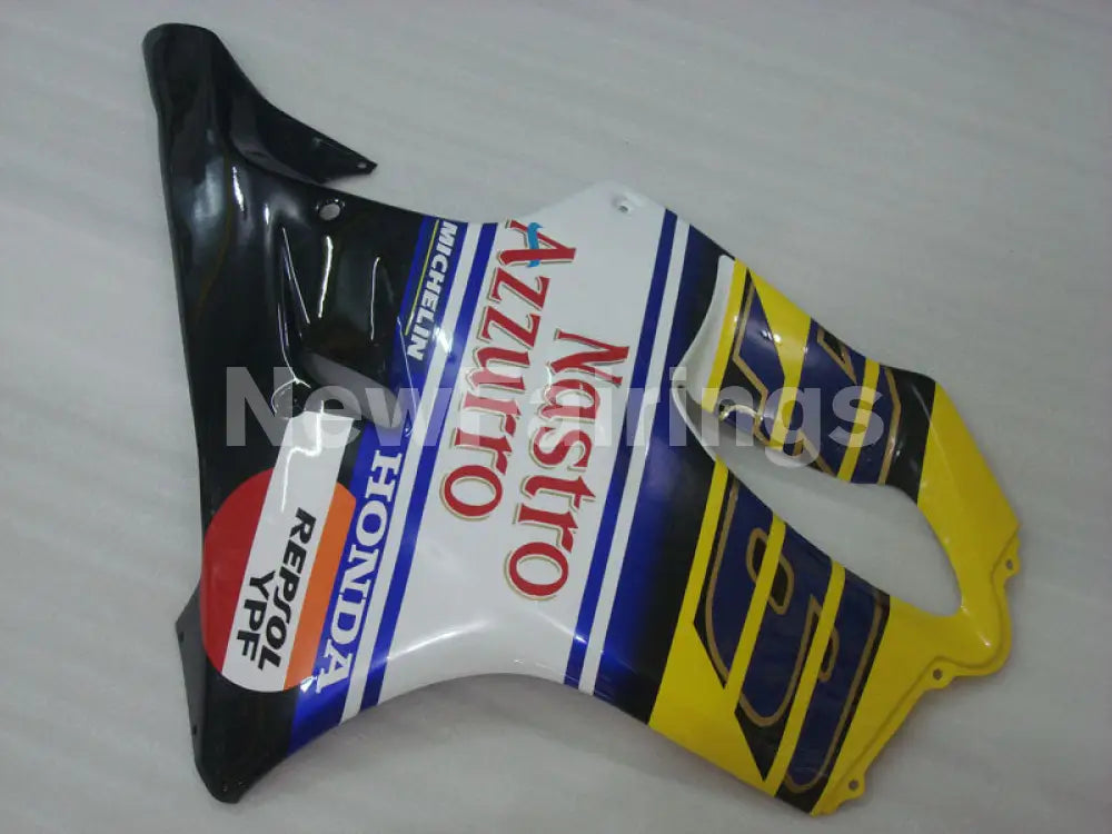 Yellow and Blue White Nastro Azzurro - CBR600 F4i 01-03 Fairing Kit