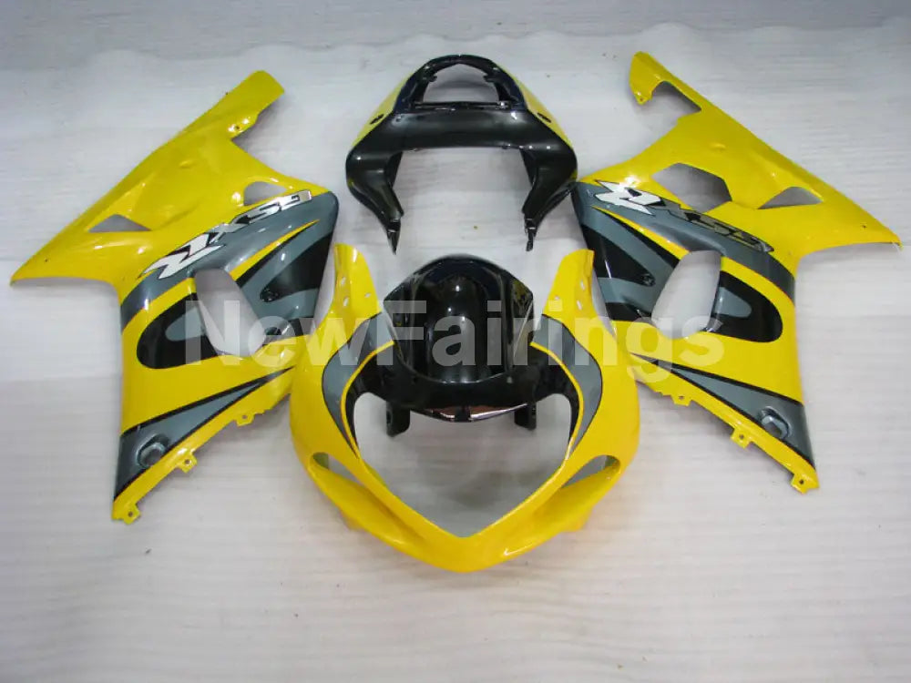 Yellow and Grey Black Factory Style - GSX-R750 00-03 Fairing Kit