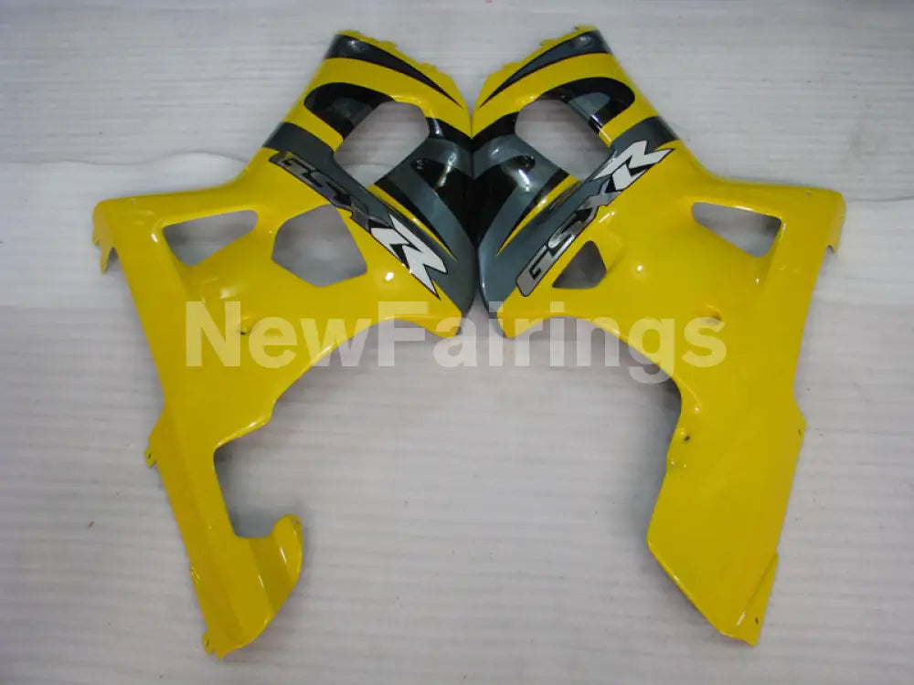 Yellow and Grey Black Factory Style - GSX-R750 00-03 Fairing Kit