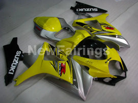 Yellow and Silver Black Factory Style - GSX-R1000 07-08 Fairing Kit