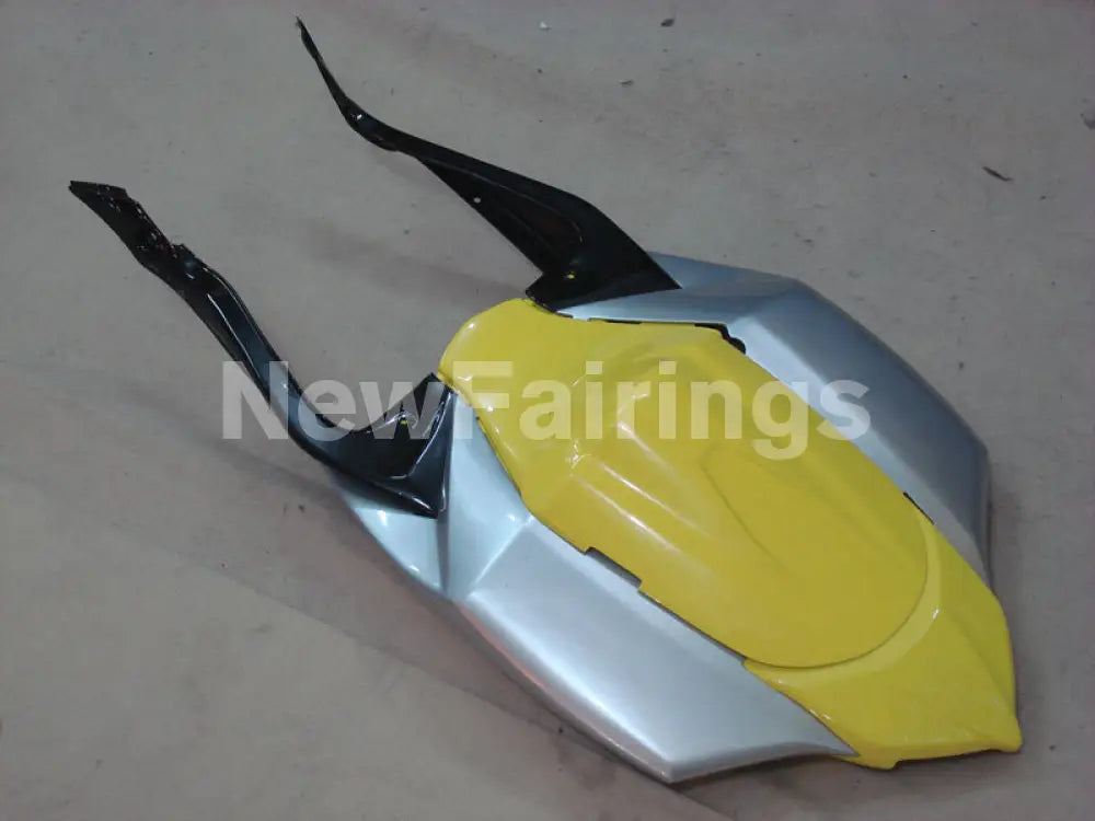 Yellow and Silver Black Factory Style - GSX-R600 08-10 Fairing Kit