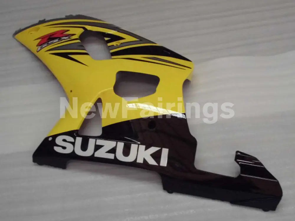 Yellow and Silver Black Factory Style - GSX-R750 00-03 Fairing Kit