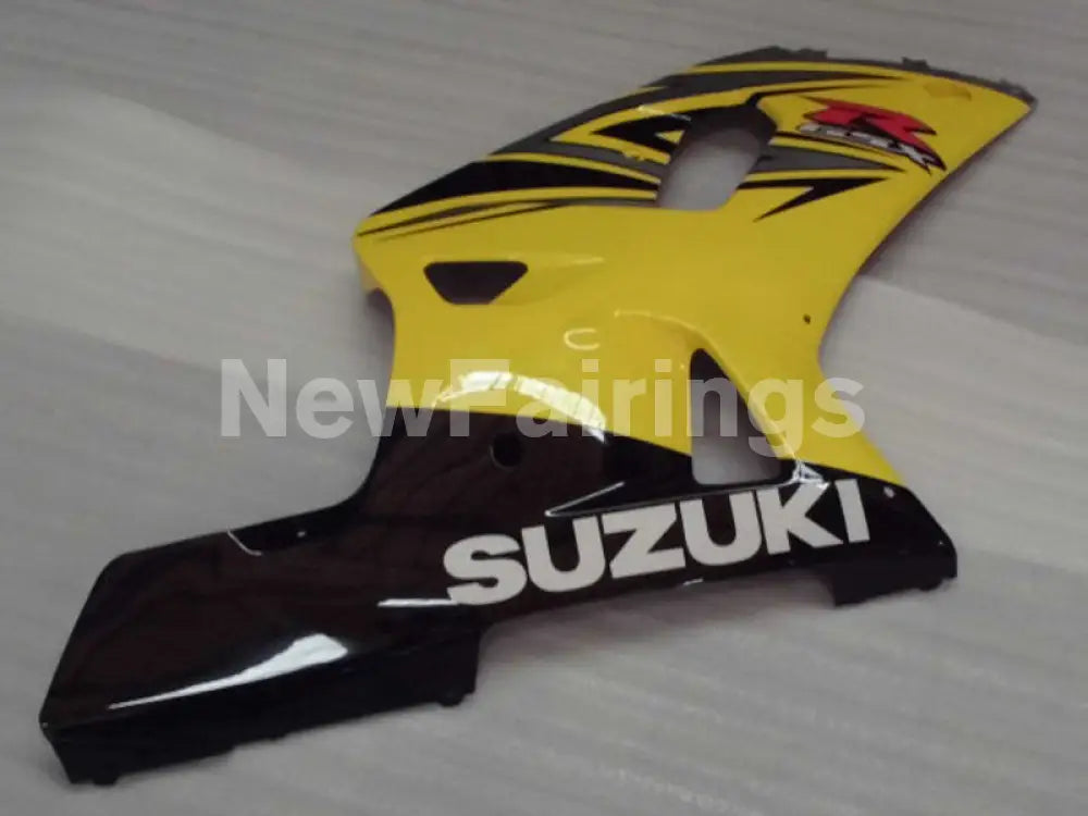Yellow and Silver Black Factory Style - GSX-R750 00-03 Fairing Kit