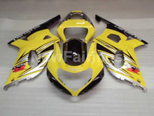 Cargar imagen en el visor de la galería, Yellow and Silver Black Factory Style - GSX-R750 00-03 Fairing Kit