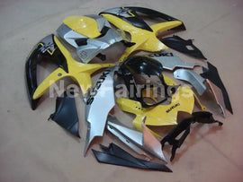 Yellow and Silver Black Factory Style - GSX-R750 08-10 Fairing Kit
