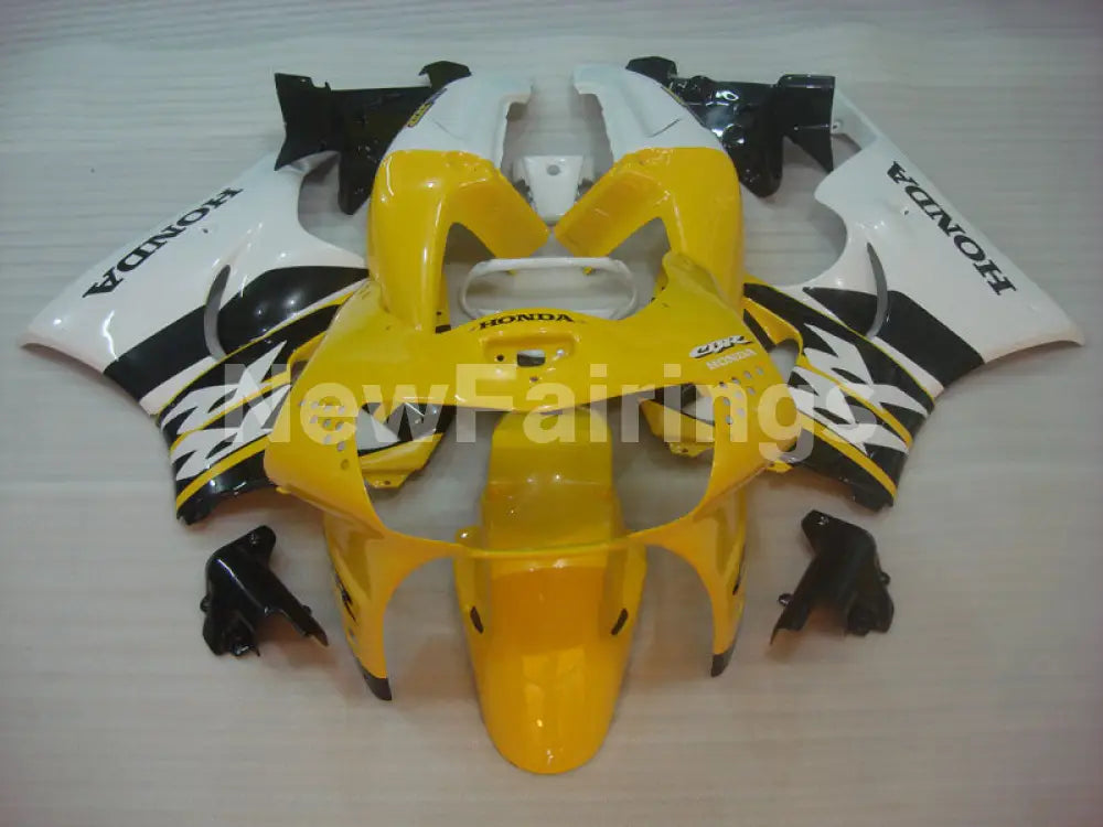 Yellow and White Black Factory Style - CBR 919 RR 98-99 Fairing Kit