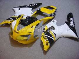 Yellow and White Black Factory Style - YZF-R1 98-99 Fairing Kit