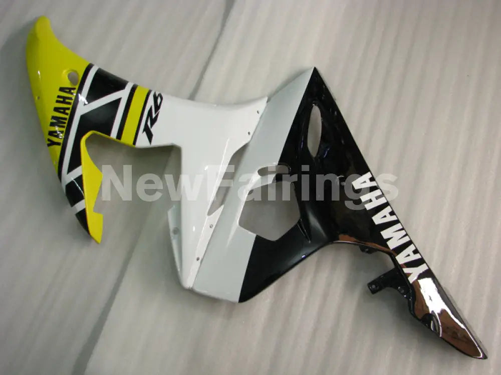 Yellow and White Black Factory Style - YZF-R6 05 Fairing Kit