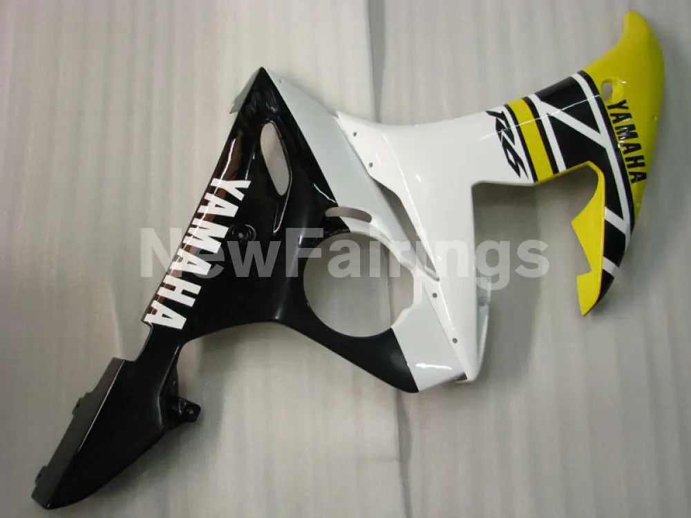 Yellow and White Black Factory Style - YZF-R6 05 Fairing Kit