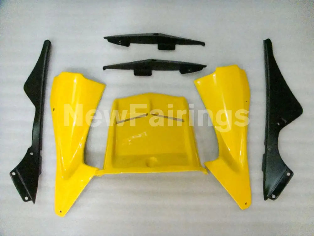 Yellow and White Black Factory Style - YZF-R6 06-07 Fairing Kit