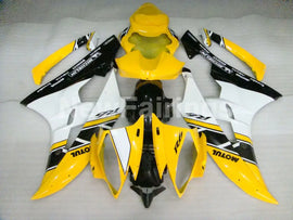 Yellow and White Black Factory Style - YZF-R6 06-07 Fairing Kit