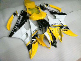 Yellow and White Black Factory Style - YZF-R6 06-07 Fairing Kit