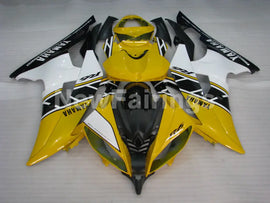 Yellow and White Black Factory Style - YZF-R6 08-16 Fairing Kit