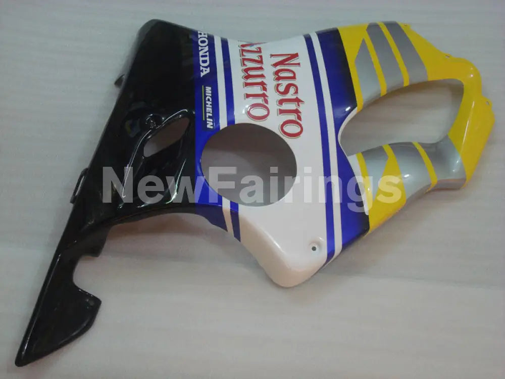 Yellow and White Blue Nastro Azzurro - CBR600 F4i 01-03 Fairing Kit