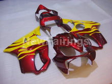 Cargar imagen en el visor de la galería, Yellow and Wine Red Flame - CBR600 F4i 01-03 Fairing Kit