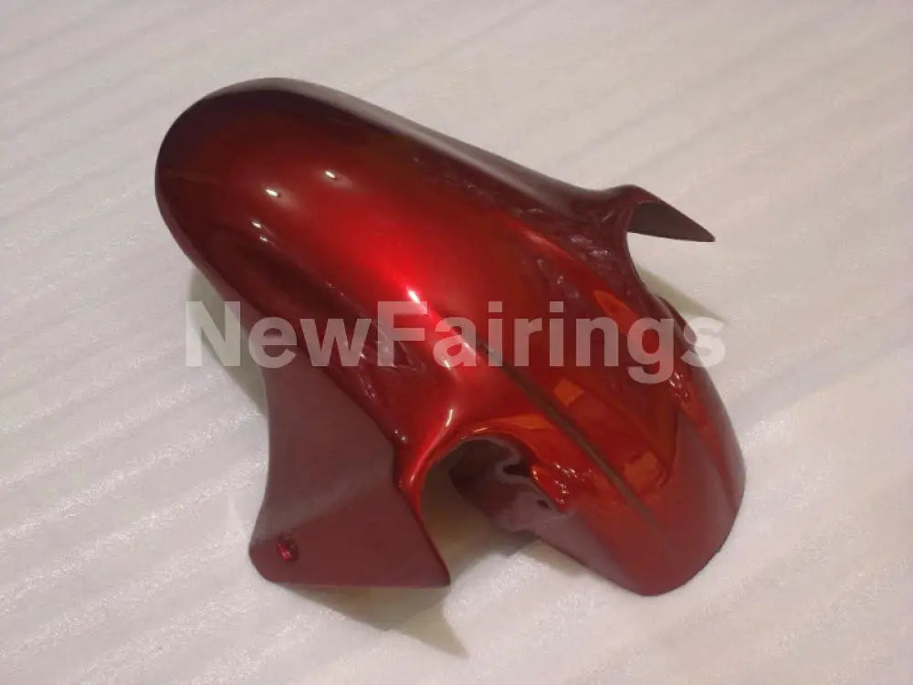 Yellow and Wine Red Flame - CBR600 F4i 01-03 Fairing Kit