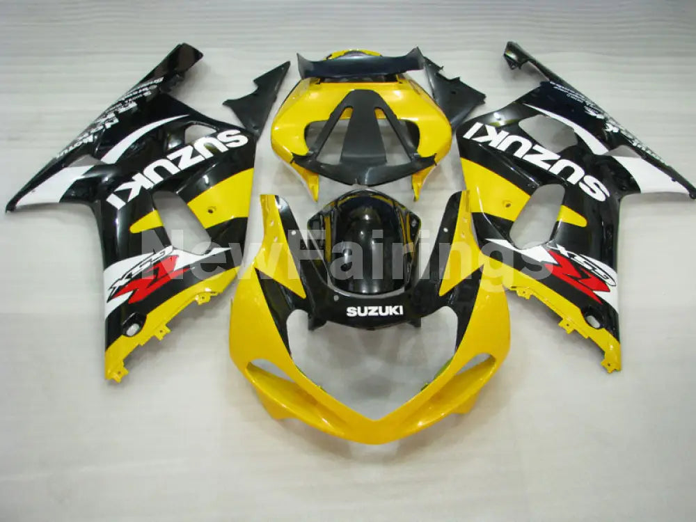 Yellow Black and White Factory Style - GSX-R750 00-03 Fairing Kit