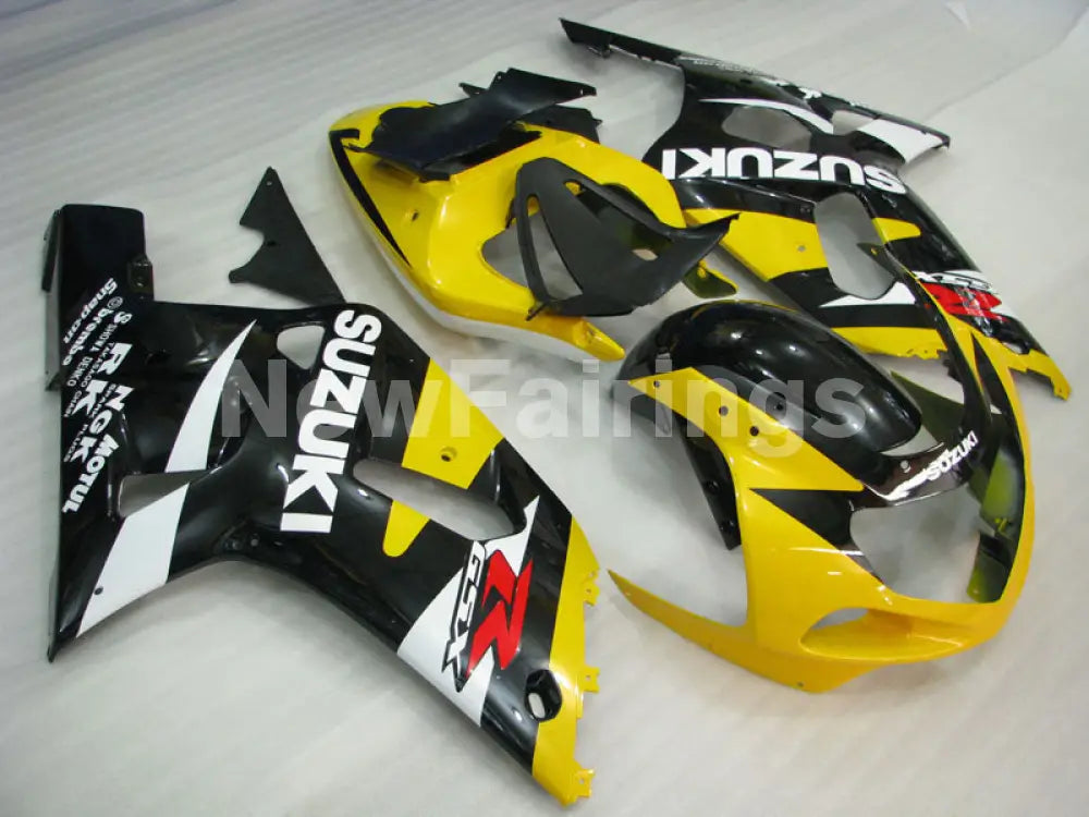 Yellow Black and White Factory Style - GSX-R750 00-03 Fairing Kit