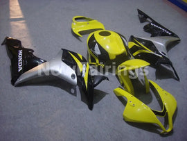 Yellow and Black Silver Factory Style - CBR600RR 07-08 Fairing Kit
