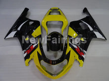 Cargar imagen en el visor de la galería, Yellow and Black White Factory Style - GSX-R600 01-03 Fairing Kit