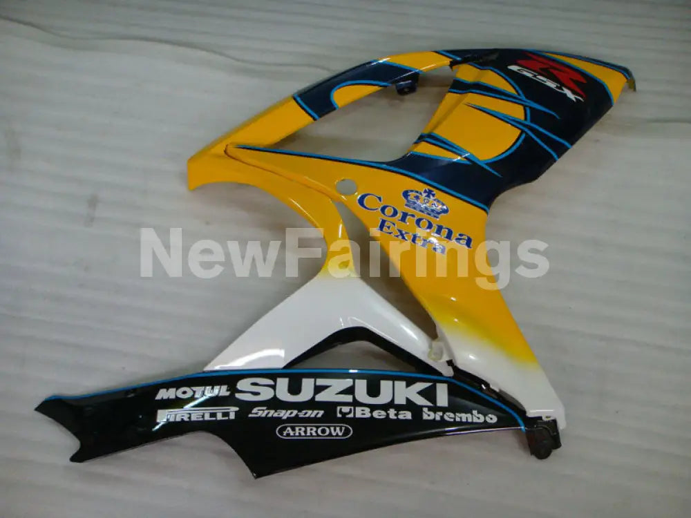 Yellow Blue and White Corona - GSX-R600 06-07 Fairing Kit
