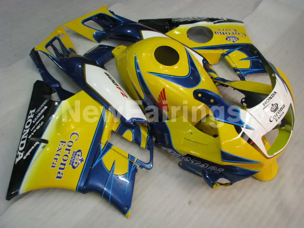 Yellow and Blue Corona - CBR600 F2 91-94 Fairing Kit