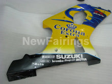 Cargar imagen en el visor de la galería, Yellow and Blue Corona - GSX-R1000 00-02 Fairing Kit