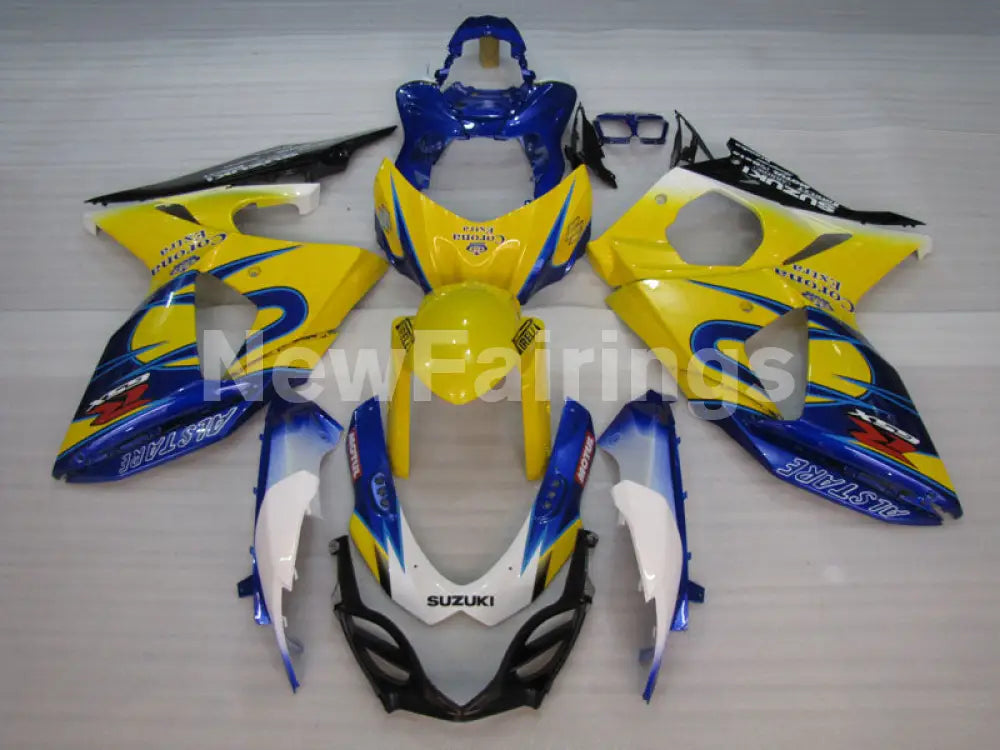 Yellow and Blue Corona - GSX-R1000 09-16 Fairing Kit