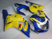 Cargar imagen en el visor de la galería, Yellow and Blue White Factory Style - GSX-R600 01-03 Fairing Kit