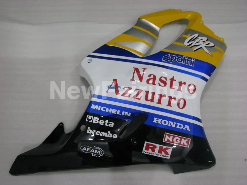 Yellow and Blue White Nastro Azzurro - CBR600 F4 99-00 Fairing Kit