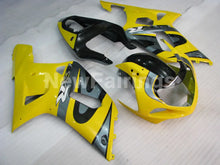 Cargar imagen en el visor de la galería, Yellow and Grey Black Factory Style - GSX-R600 01-03 Fairing Kit