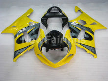 Cargar imagen en el visor de la galería, Yellow and Grey Black Factory Style - GSX-R600 01-03 Fairing Kit