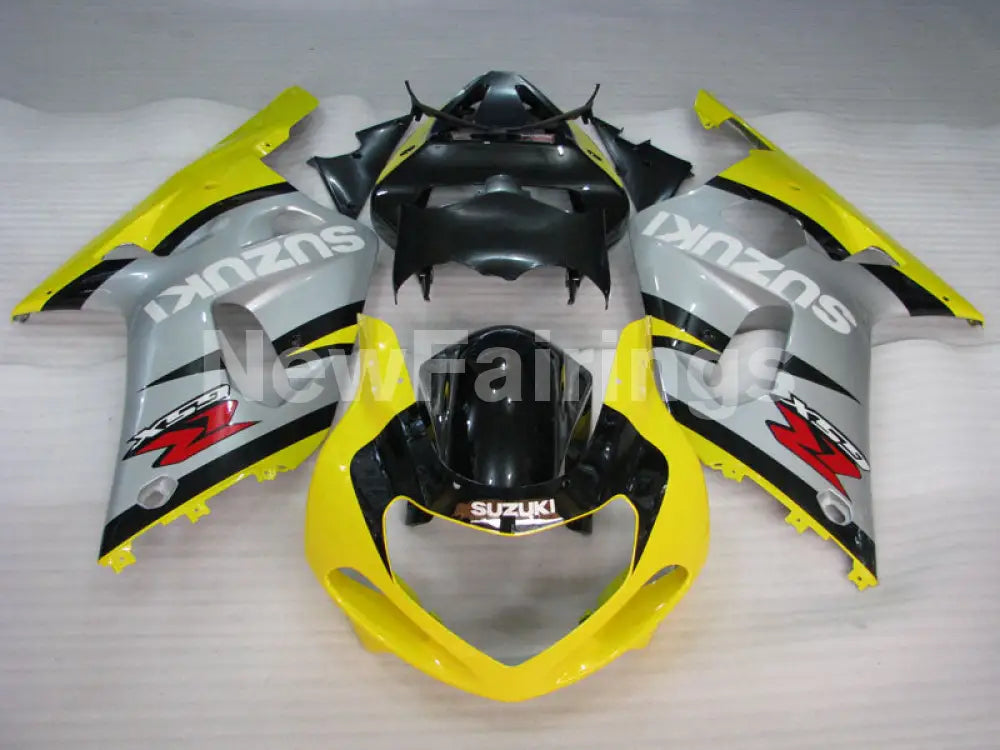 Yellow Silver and Black Factory Style - GSX-R750 00-03 Fairing Kit
