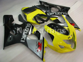 Yellow Silver and Black Factory Style - GSX-R750 04-05 Fairing Kit