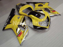 Cargar imagen en el visor de la galería, Yellow and Silver Black Factory Style - GSX-R600 01-03 Fairing Kit