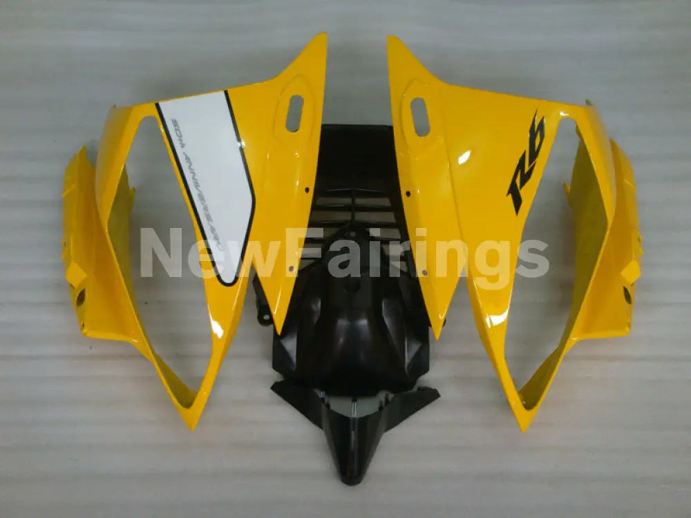 Yellow White and Black Factory Style - YZF-R6 06-07 Fairing Kit