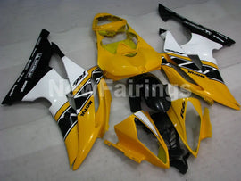 Yellow White and Black Factory Style - YZF-R6 08-16 Fairing Kit