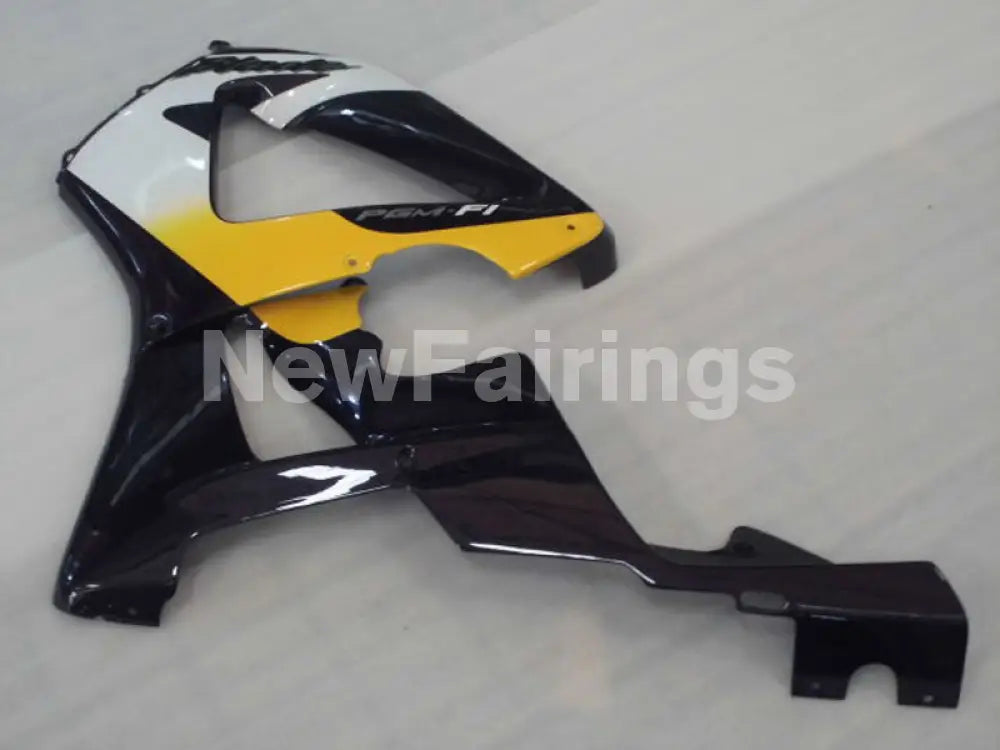Yellow and White Black Factory Style - CBR 929 RR 00-01 Fairing Kit