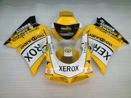 Yellow and White Black XEROX - Ducati 748/916/996/998 96-02 Fairing Kit (Single Passenger Seat)