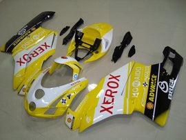 Yellow and White Black Xerox - Ducati 999 03-04 Fairing Kit (Single Passenger Seat)