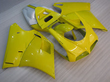 Cargar imagen en el visor de la galería, Yellow and White No decals - Ducati 748/916/996/998 96-02 Fairing Kit (Single Passenger Seat)